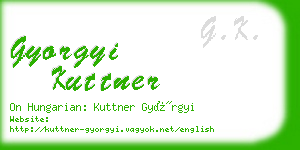 gyorgyi kuttner business card